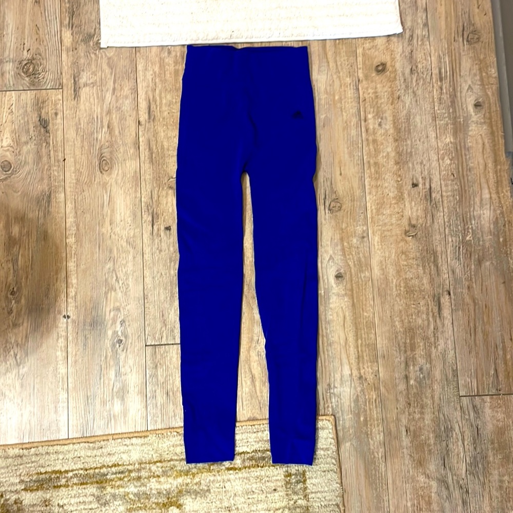 Blue Adidas Mesh Leggings